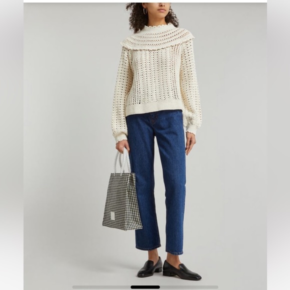 Rixo Silvia Frill Crochet Top - Picture 2 of 11